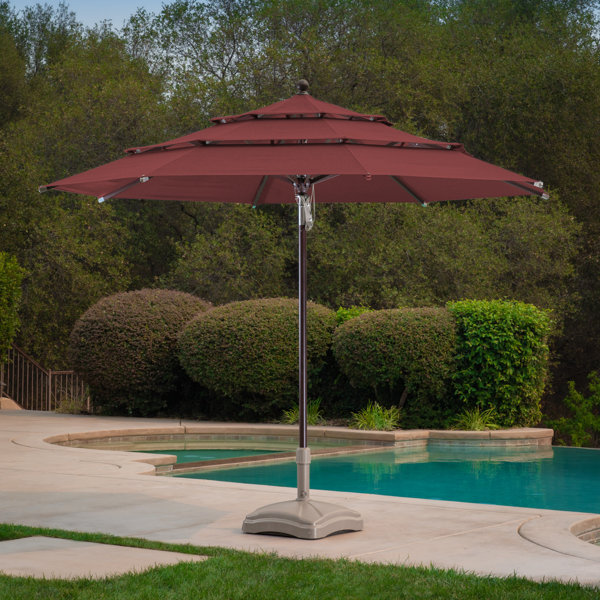 Proshade 3Tier 11Ft WoodLook Aluminum Umbrella Wayfair